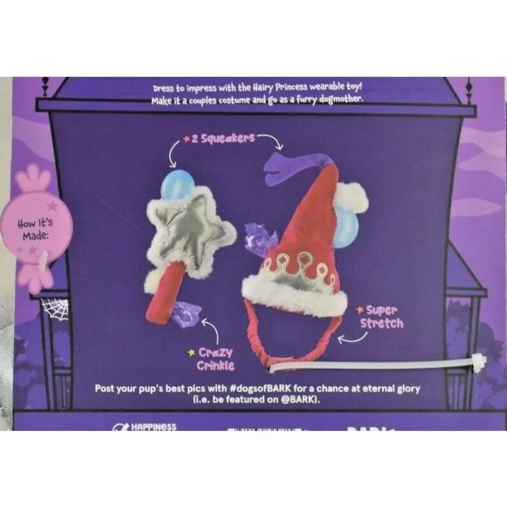 Bark - Howl-O-Ween Party Dog Costume / Photo Props - Hairy Princess Size: XS/S